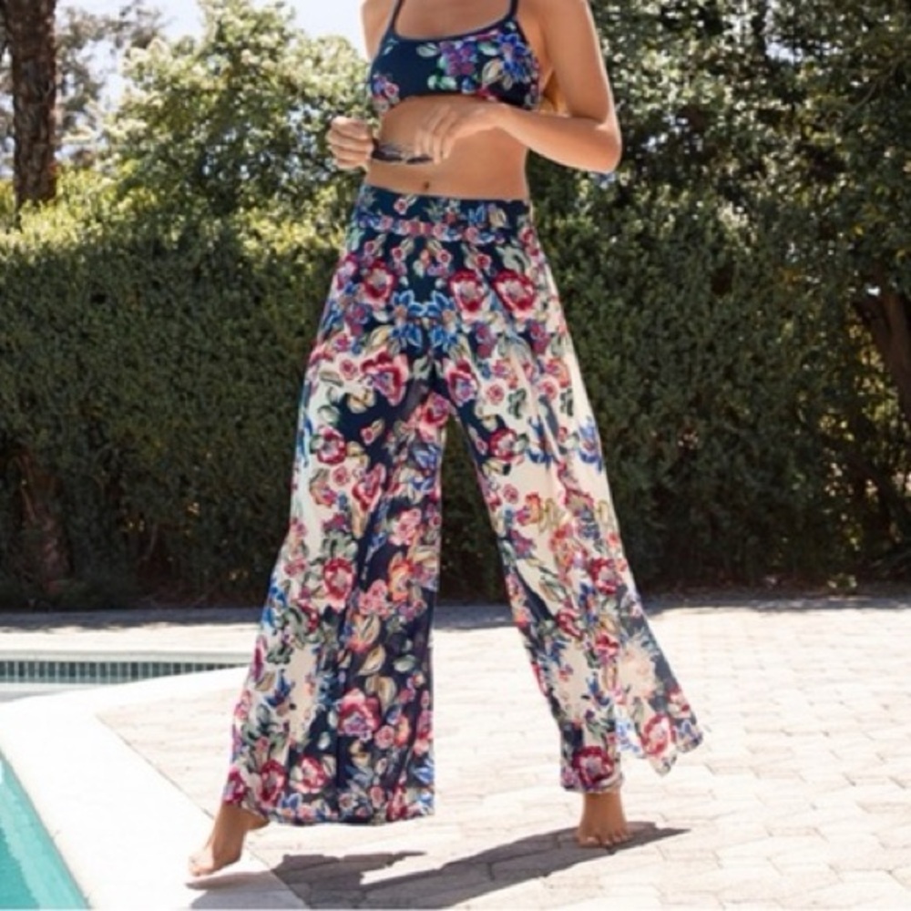 Johnny Was Maya Wrap Cover up pants size XL